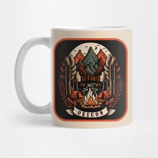 Oregon PNW Camping Adventure Mug